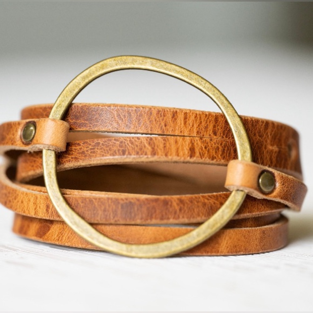 handmade leather bracelet